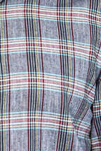 Casual Blue Plaid Shirt - Wessi