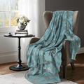 North Shore Living Woven  Lace 58 x 72 2in1 Shawl  Decorative Throw