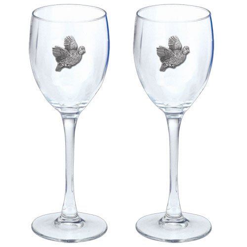 Bobwhite Quail Goblets (Set of 2)