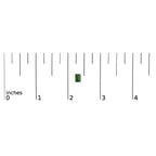14K Gold 6x4MM Emerald Shaped Gemstone Solitaire Stud Earrings