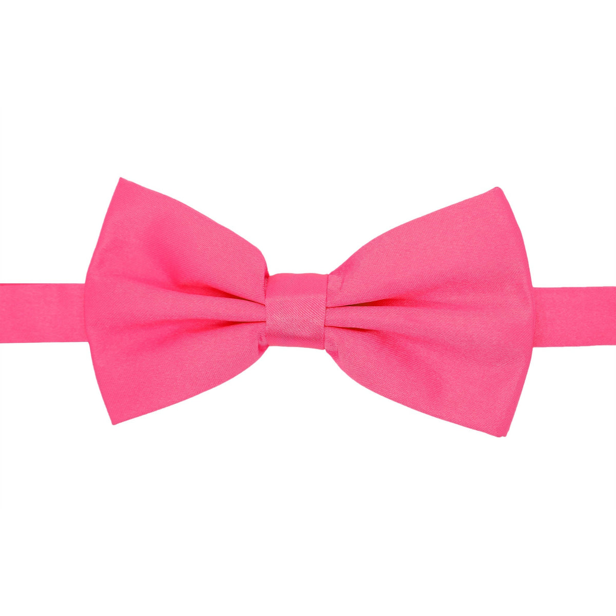 Gia Fuchsia Satine Adjustable Bowtie