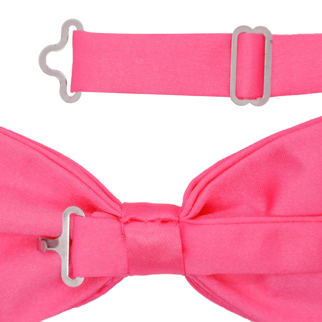 Gia Fuchsia Satine Adjustable Bowtie