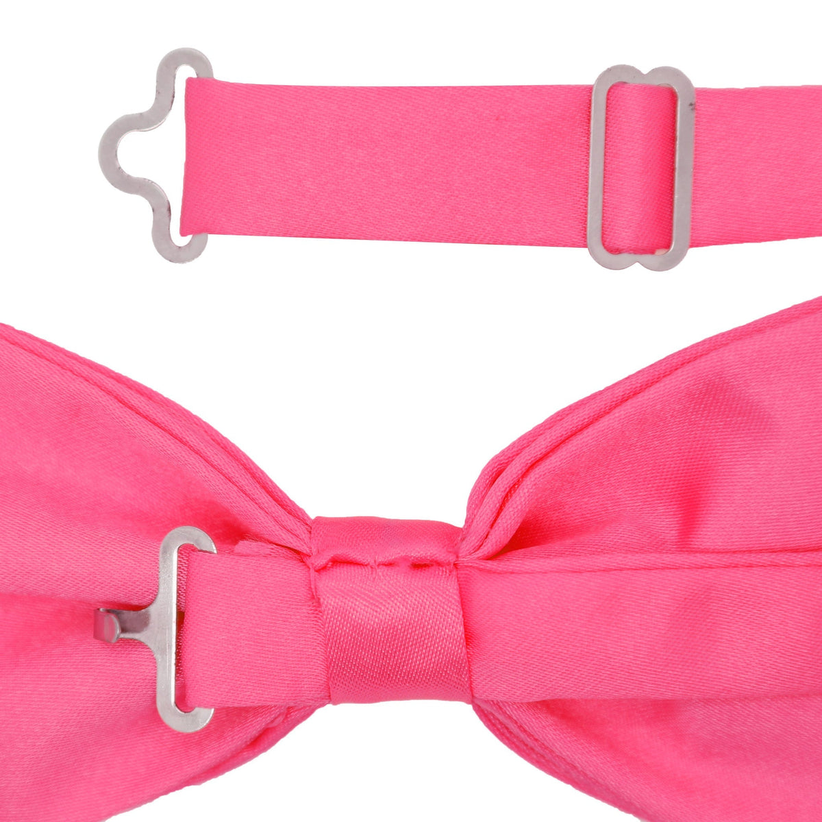 Gia Fuchsia Satine Adjustable Bowtie