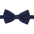 Gia Navy Blue Satine Adjustable Bowtie