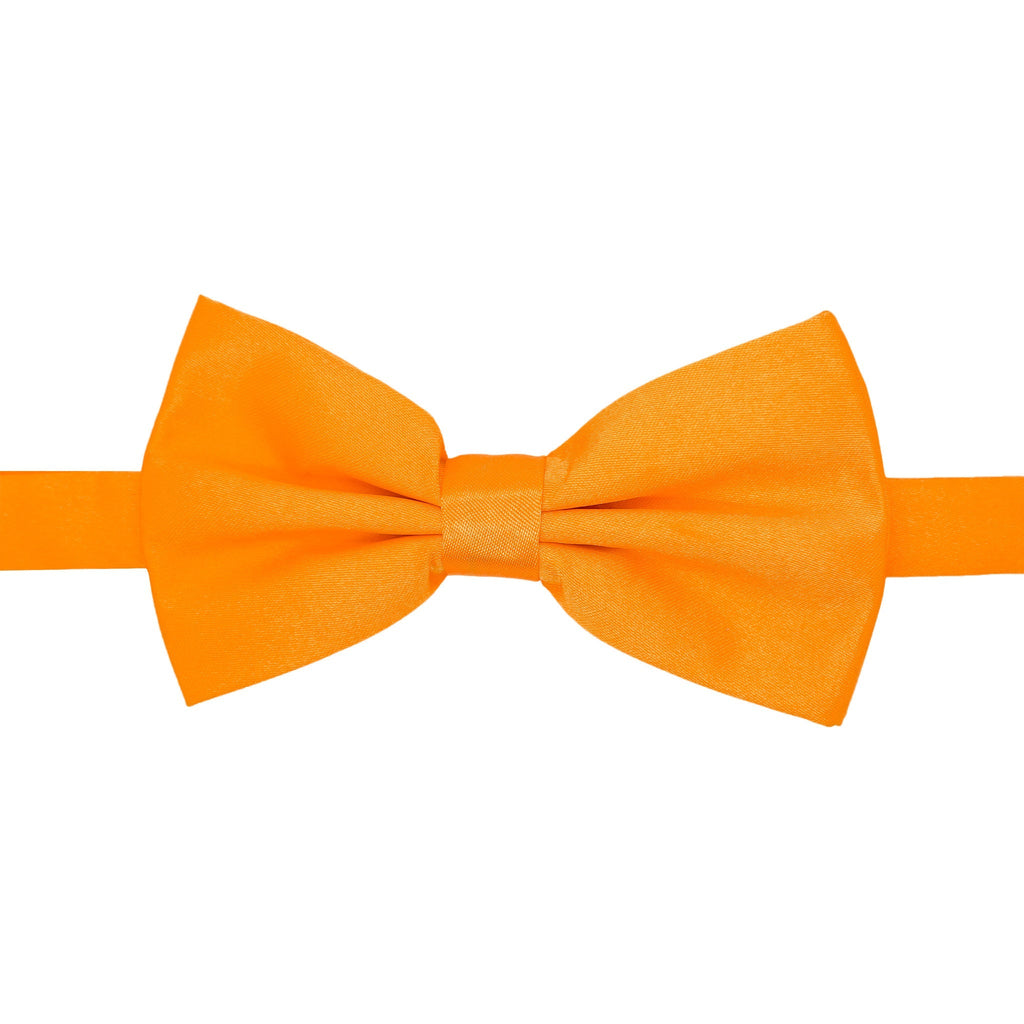 Gia Orange Satine Adjustable Bowtie