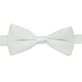 Gia White Satine Adjustable Bowtie