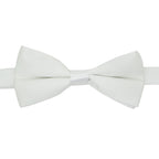 Gia White Satine Adjustable Bowtie