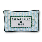 Girl Dinner Needlepoint Pillow