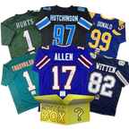 Autographed/Signed Football GOLD Series 1 Jersey Mystery Box with PSA JSA or Beckett COA