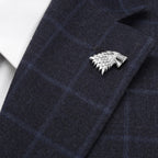 Game of Thrones Stark Direwolf Antiqued Lapel Pin