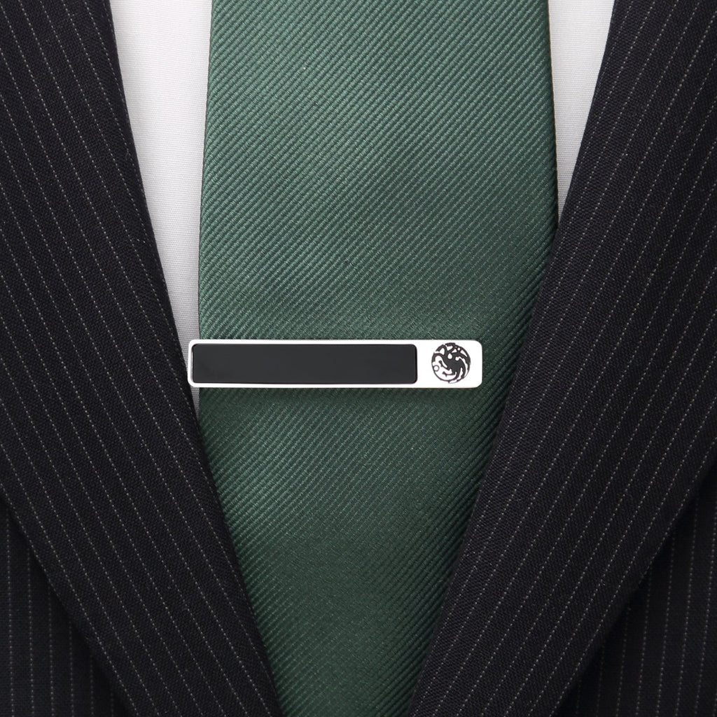 Game of Thrones Targaryen Onyx Tie Clip