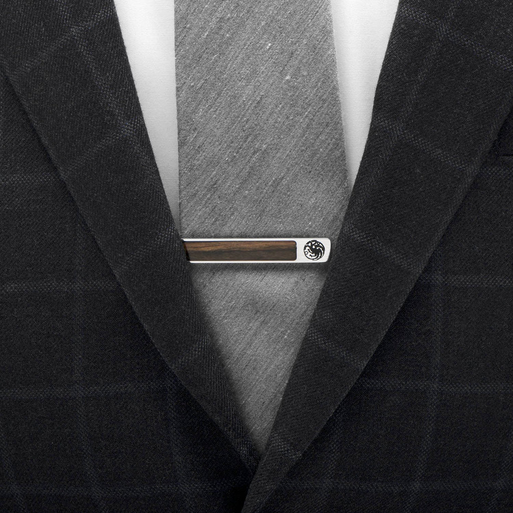 Game of Thrones Targaryen Inlaid Wood Tie Clip