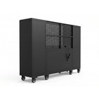 100" Rolling Tool Chest Workstation with Bench Top & Side Lockers