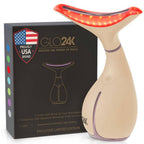 GLO24K 7 Color LED Neck and Face Beauty Device Limited Edition