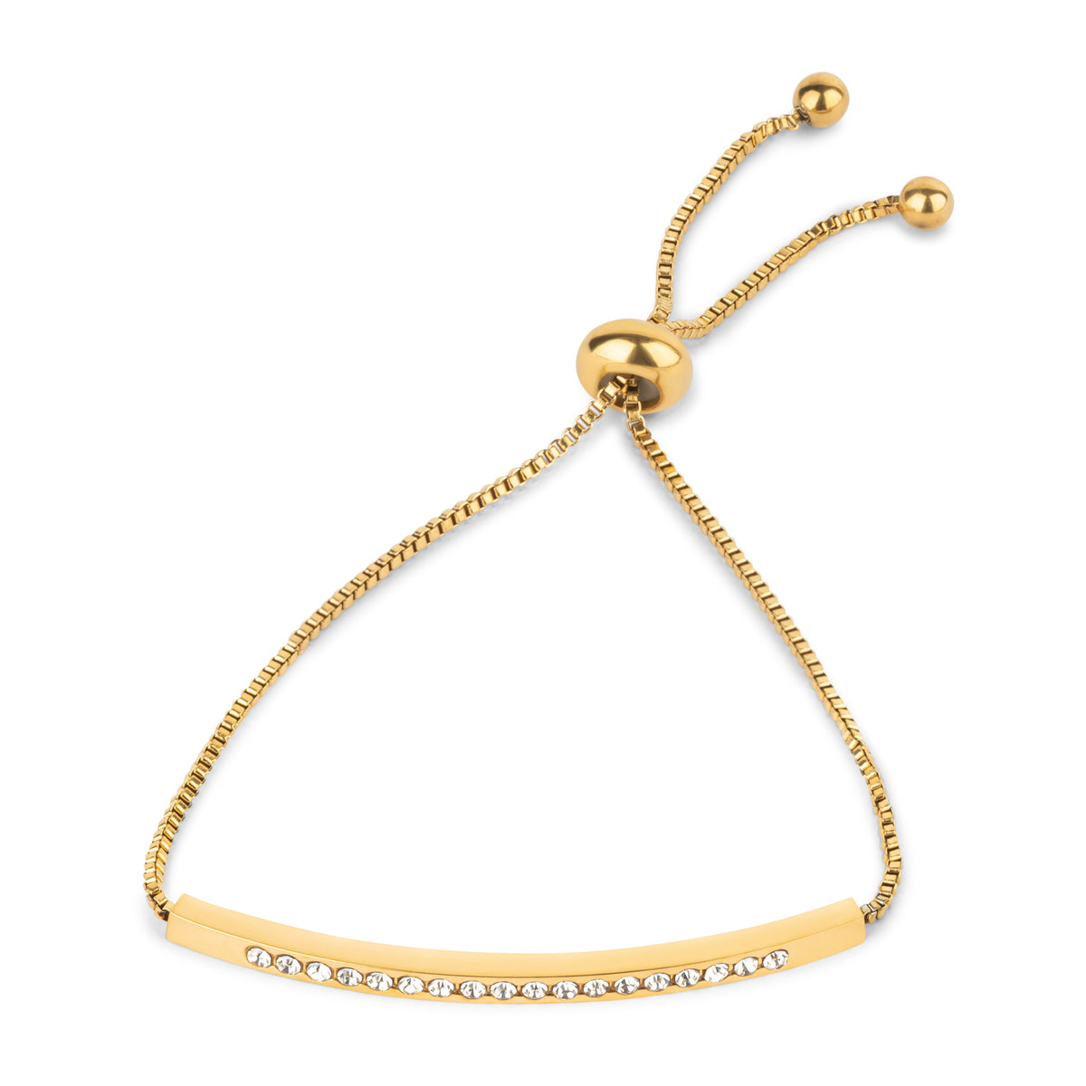 Arvo Clear Gem Bracelet - Gold