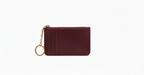 Victoria ID Card Case | Cherry Leather Wallet
