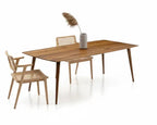 Edge Glued Hardwood Dining Table - Solid Kitchen Table