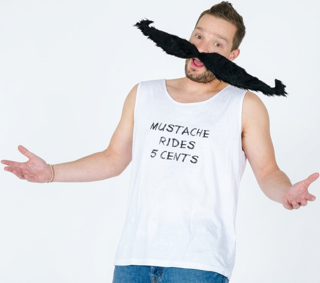 Mustache Rider Adult Costume Rides 5 Cents