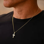 Gemstone Cross Pendant - Diamond