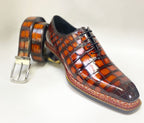 Maurice Custom Ghost Alligator Oxford - Cognac
