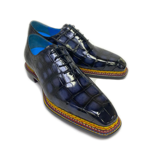 Maurice Custom Ghost Alligator Oxford- Grey
