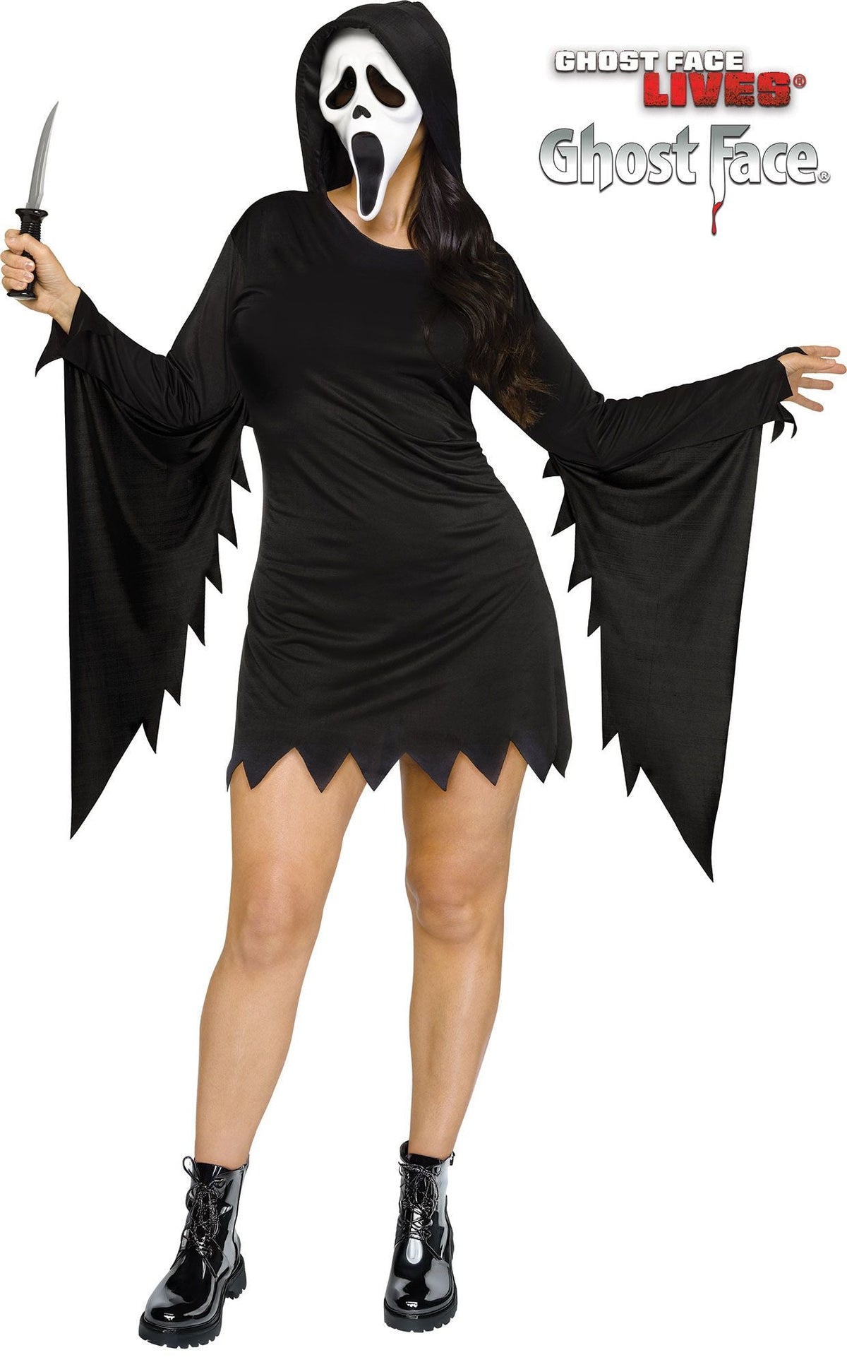 Ghost Face Sassy Adult Scream Plus Costume