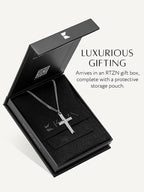 Cross Pendant Necklace (Silver)