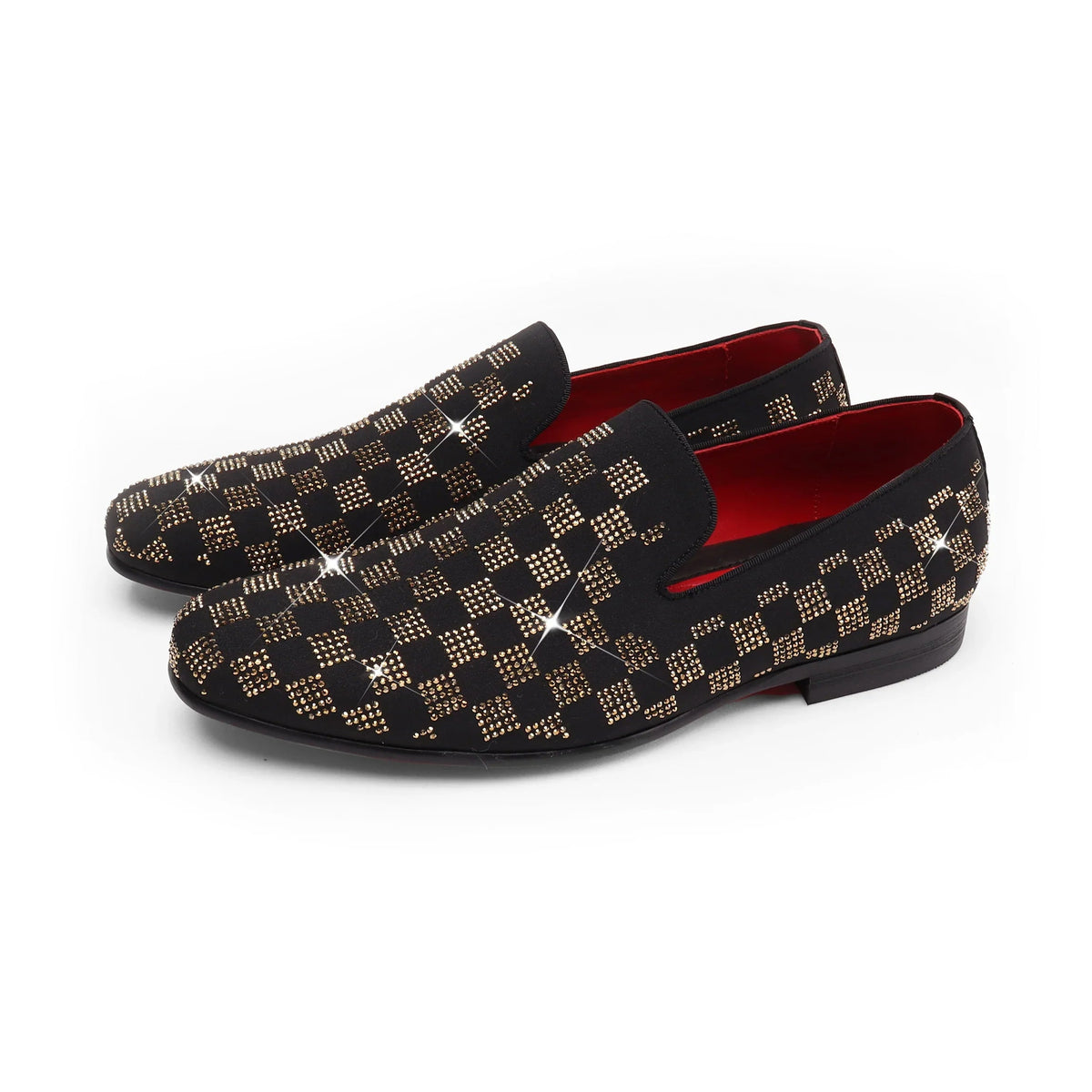 Barocco Glam Ties Men's Loafers - Black/Gold