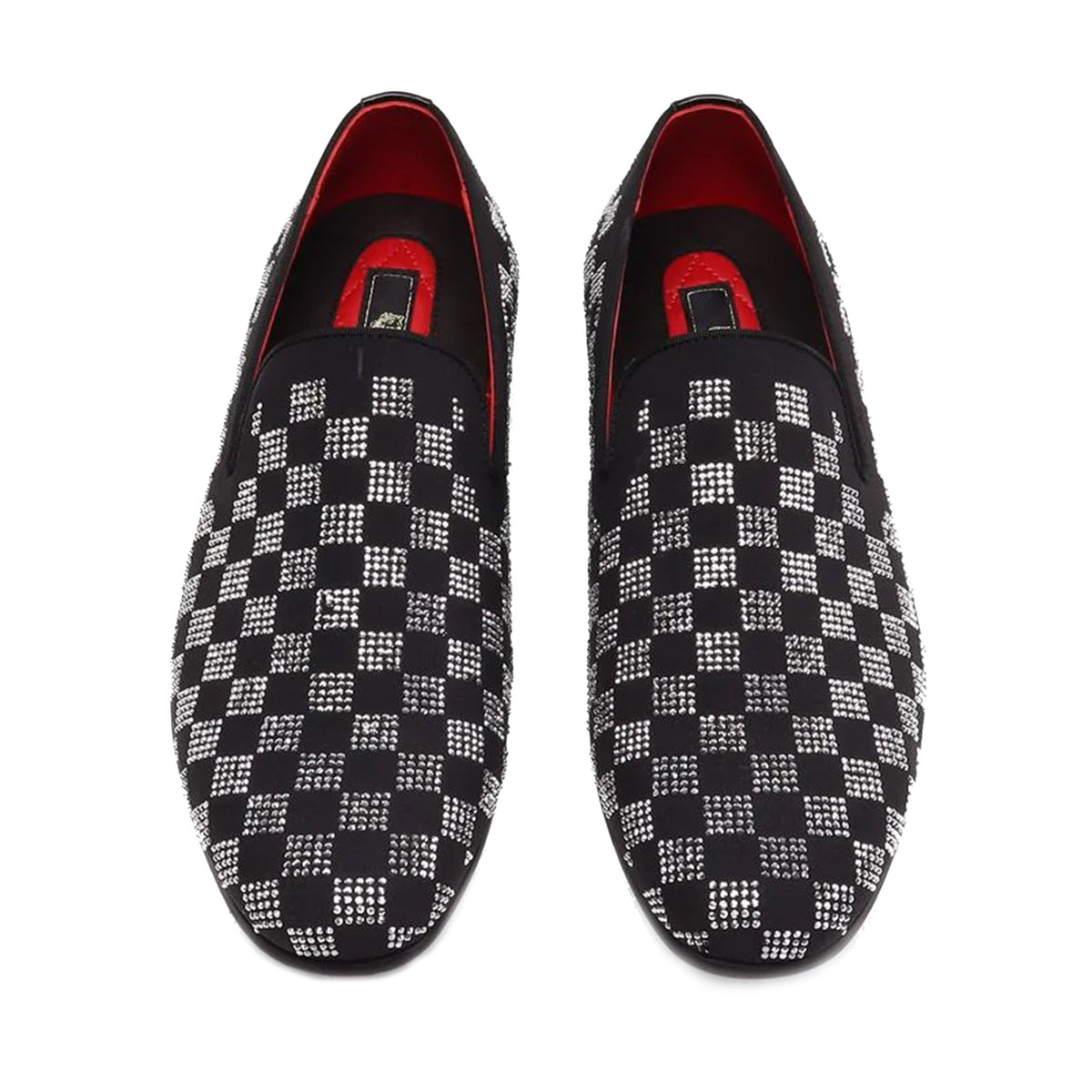 Barocco Glam Ties Men's Loafers - Black/Silver