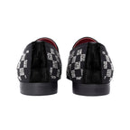 Barocco Glam Ties Men's Loafers - Black/Silver