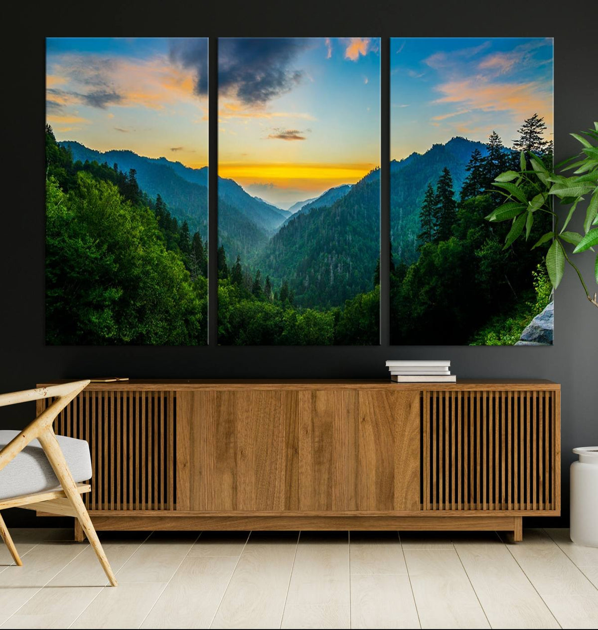 Glamorous Landscape Canvas Wall Art, Forest Canvas Print