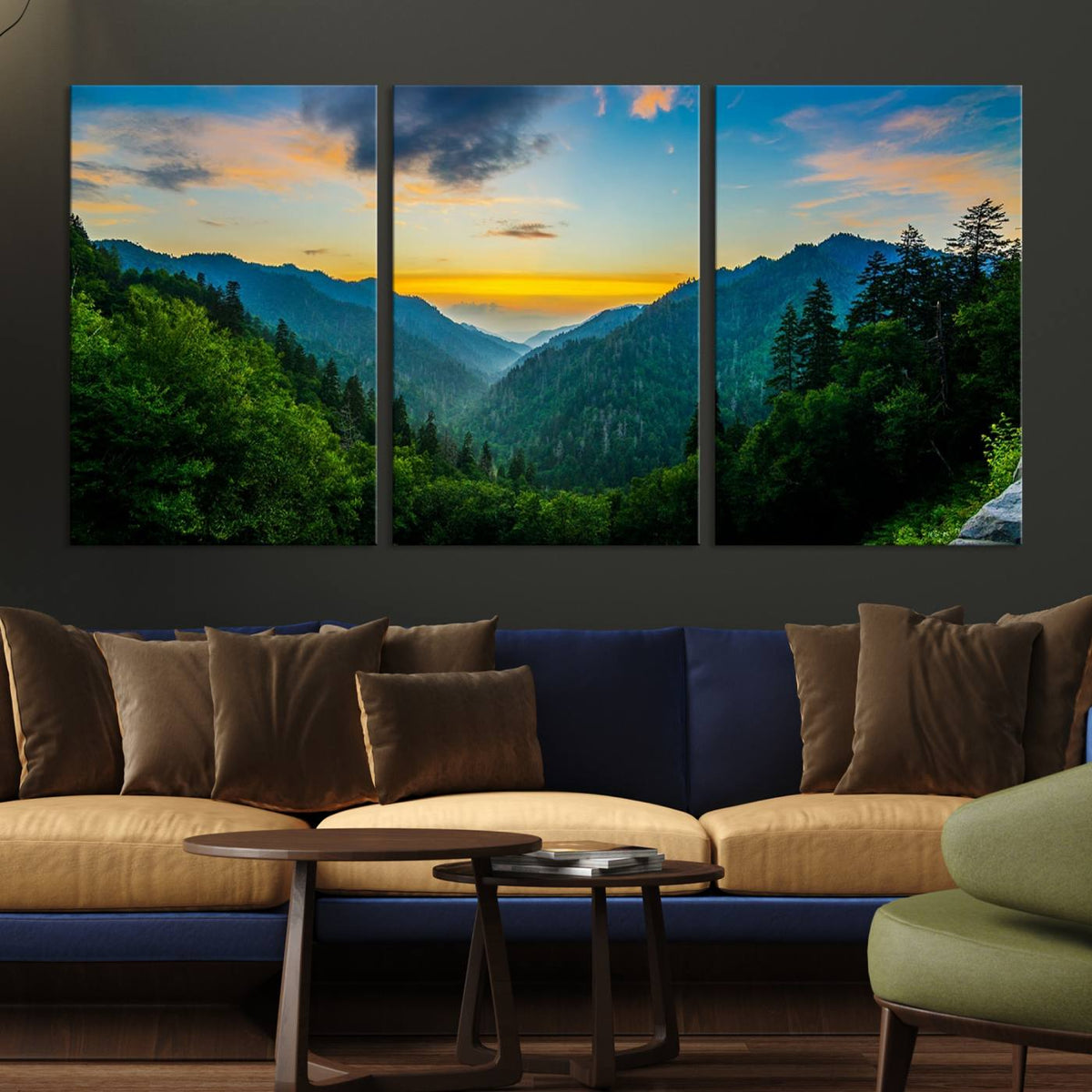 Glamorous Landscape Canvas Wall Art, Forest Canvas Print