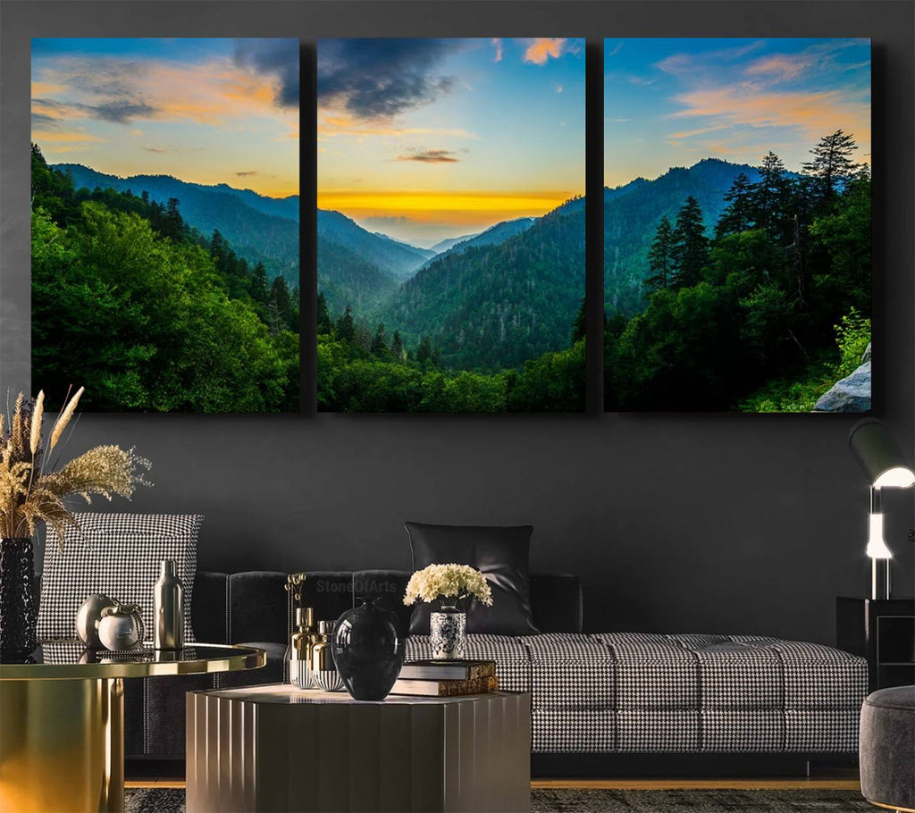 Glamorous Landscape Canvas Wall Art, Forest Canvas Print