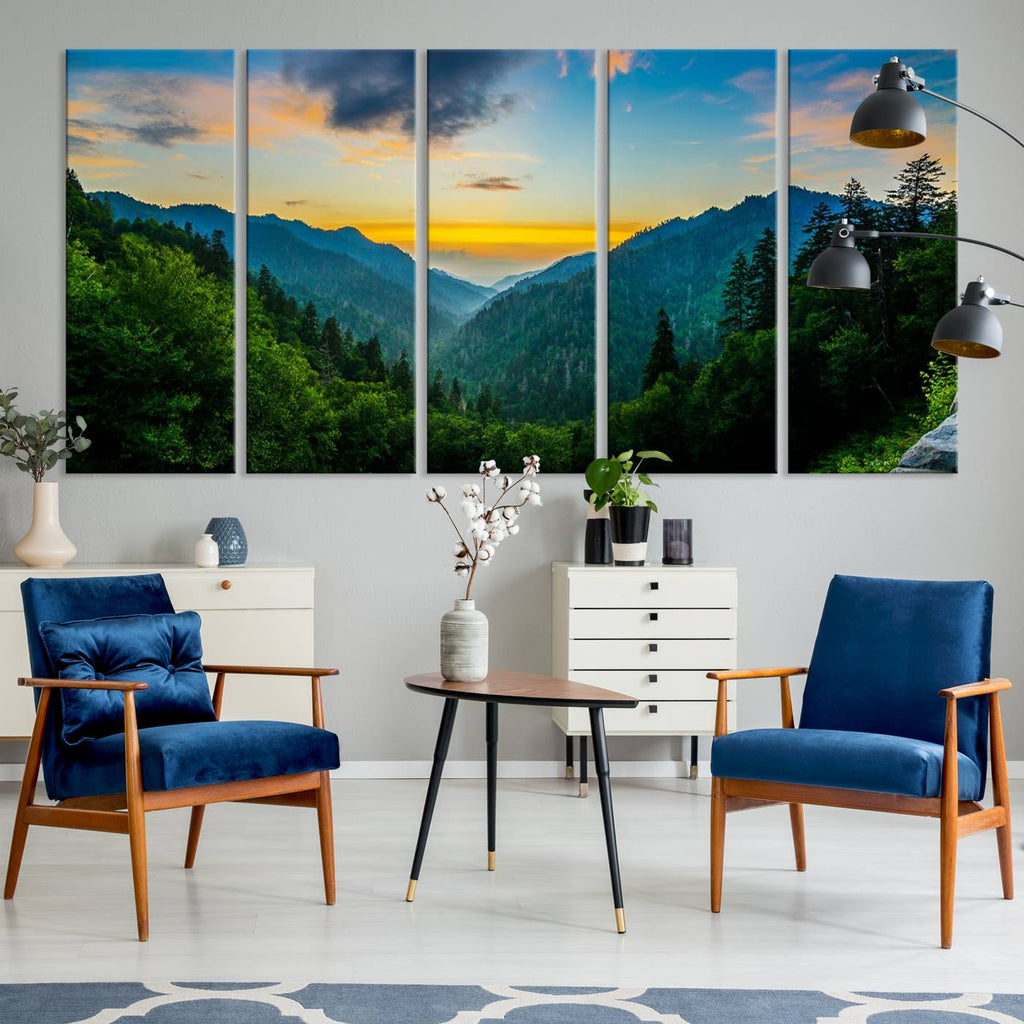 Glamorous Landscape Canvas Wall Art, Forest Canvas Print