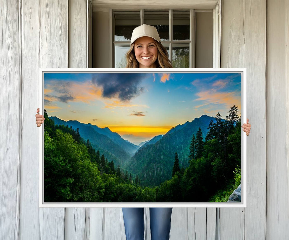 Glamorous Landscape Canvas Wall Art, Forest Canvas Print