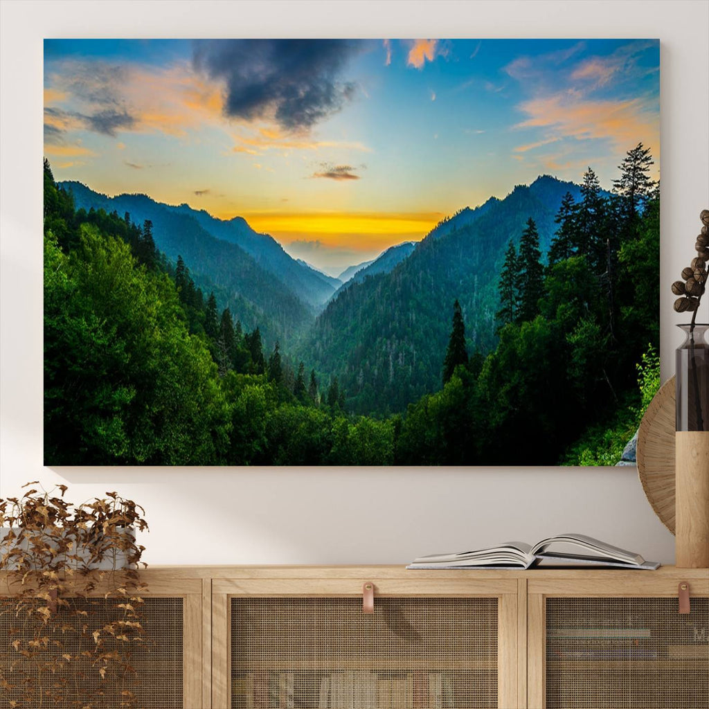 Glamorous Landscape Canvas Wall Art, Forest Canvas Print