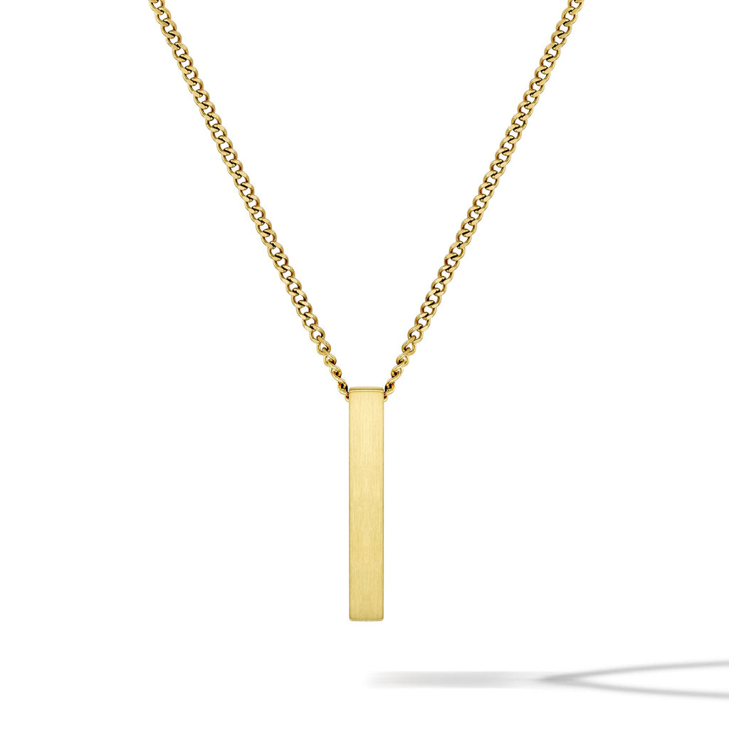 Pillar Pendant - 14K Gold