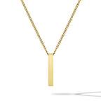 Pillar Pendant - 14K Gold