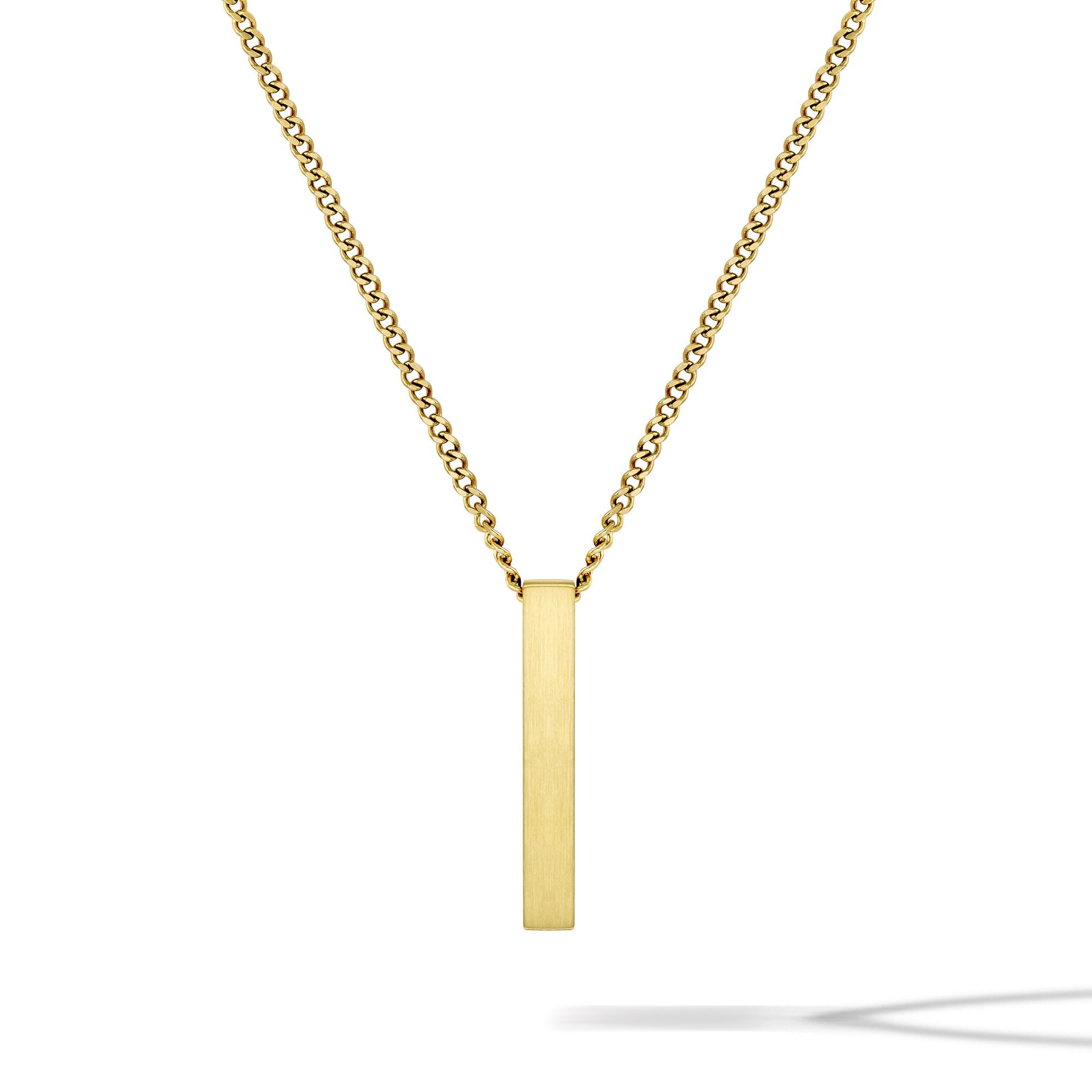 Pillar Pendant - 14K Gold