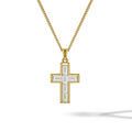 Gemstone Cross Pendant - Diamond