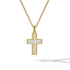 Gemstone Cross Pendant - Diamond
