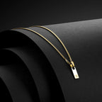Initial Tag Necklace - 14K Gold