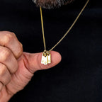 Initial Tag Necklace - 14K Gold