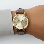 Arvo Gold Time Sawyer Watch - Alligator Band