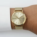Arvo Gold Time Sawyer Watch - Gold Mesh Band
