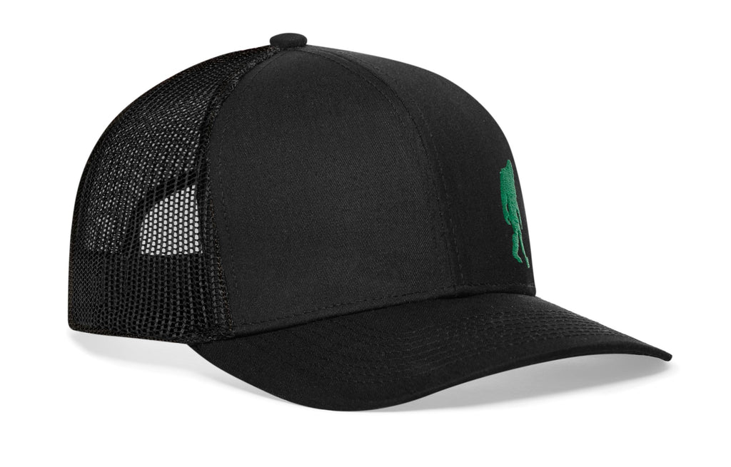 Bigfoot Trucker Hat  |  Green Sasquatch Snapback