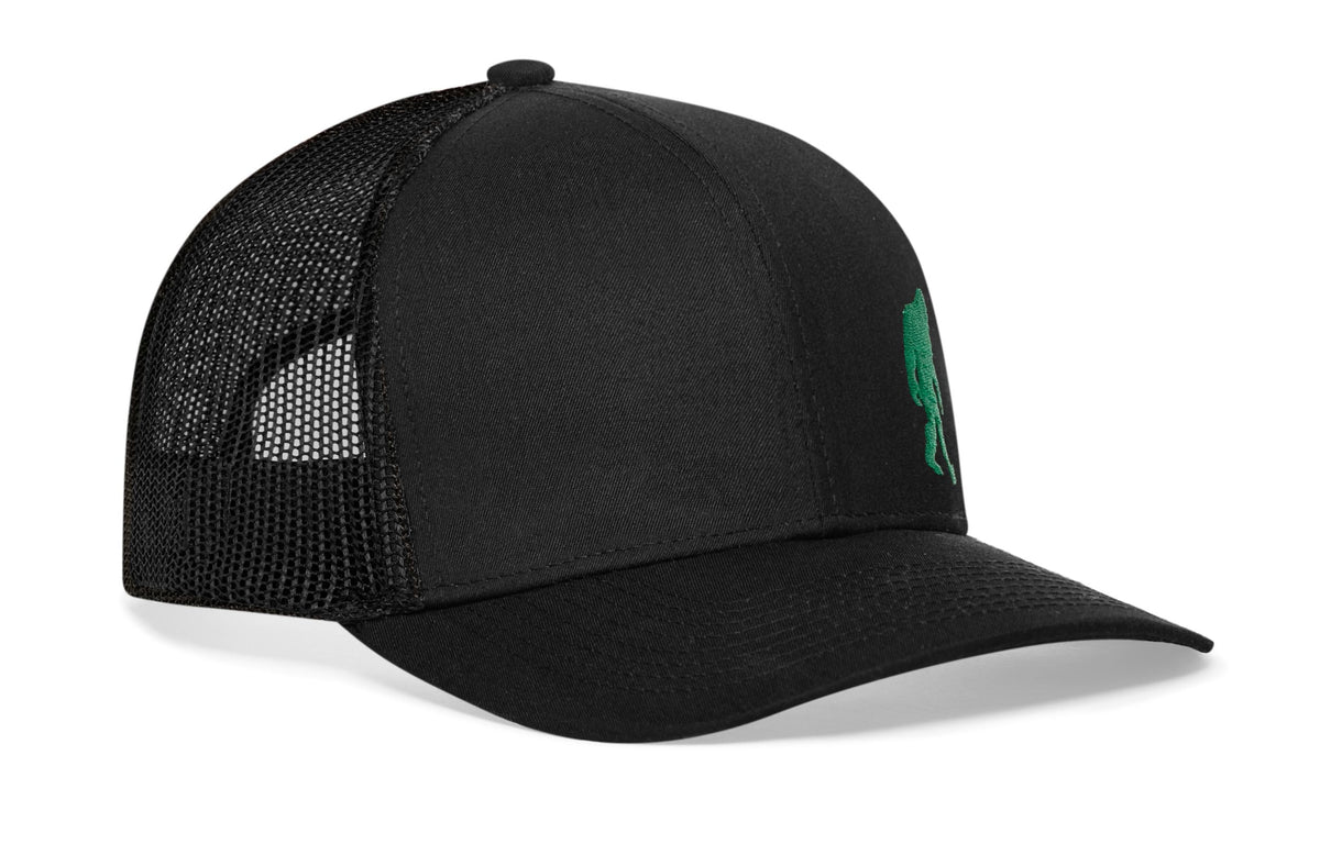 Bigfoot Trucker Hat  |  Green Sasquatch Snapback