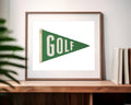Golf Poster Wall Decor Art Print Golf Flag Poster