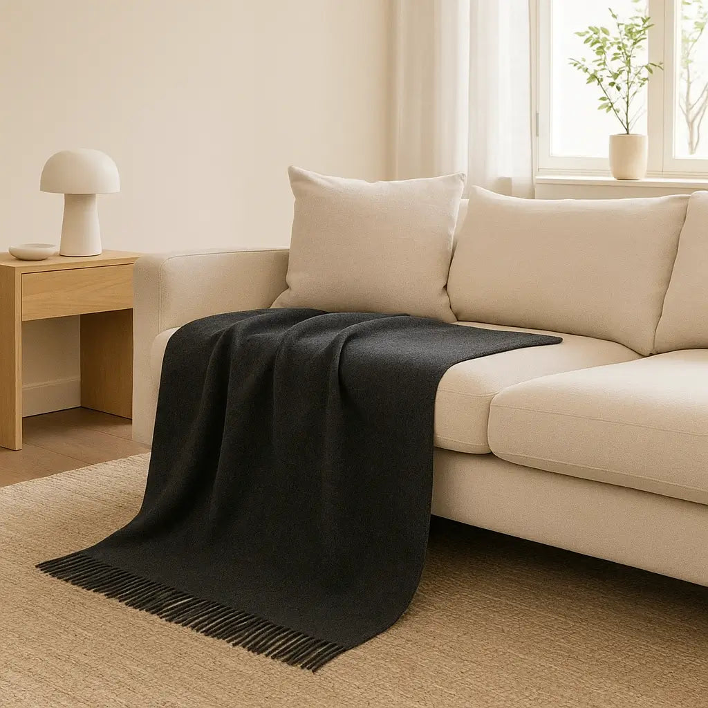 100% Cashmere Throw Blanket - 54"x60"