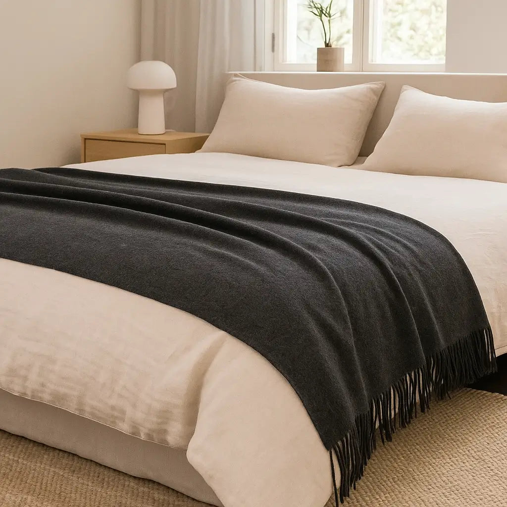 100% Cashmere Throw Blanket - 54"x60"
